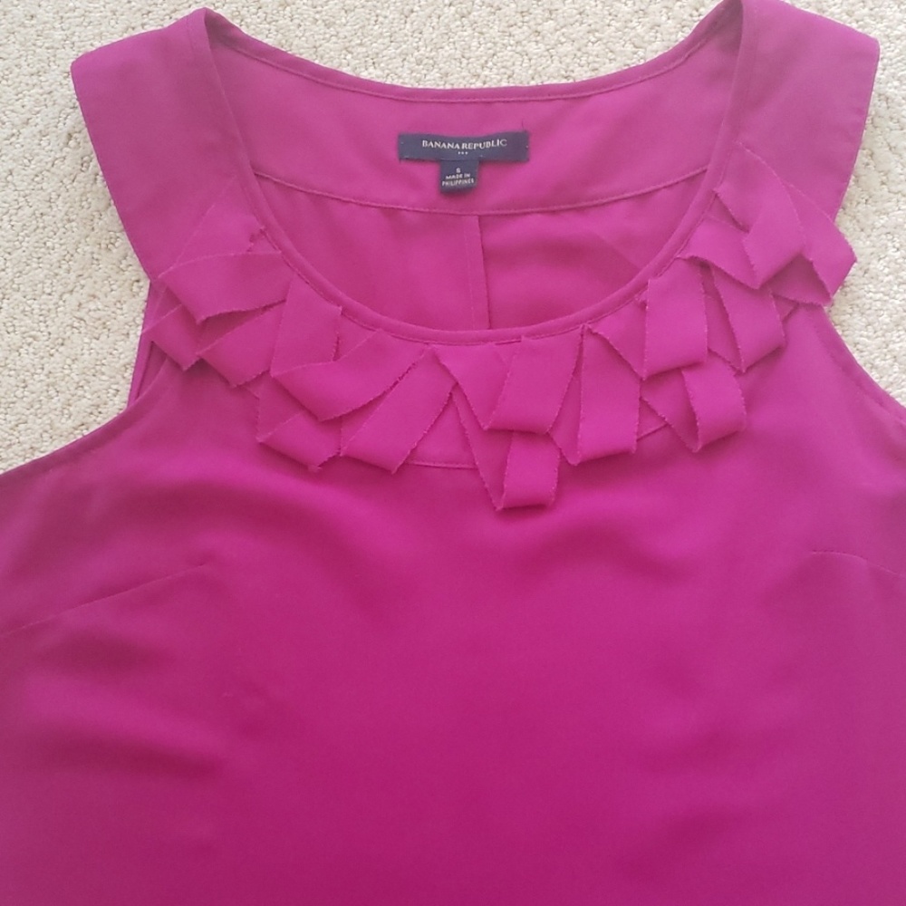 Sleeveless Flutter Detail Top - image 5
